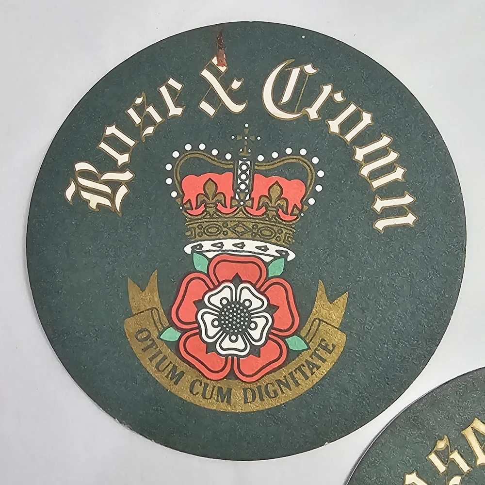 5 Epcot Rose & Crown 1982-1986 Beer‎ Coasters Beermat Beer Mat UK Disney